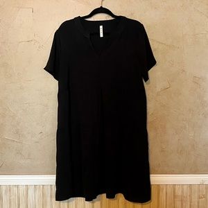 Black MTS Babydoll Tiered Dress Large